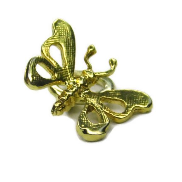 14k Yellow Gold Butterfly Charm Pendant